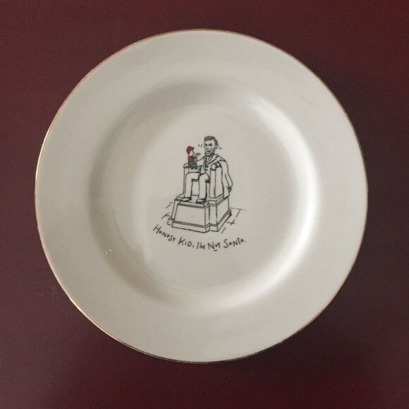 Merry Masterpieces Holiday Dinner Plates Dayton Hudson Complete Set of 8 Funny - Picture 1 of 8